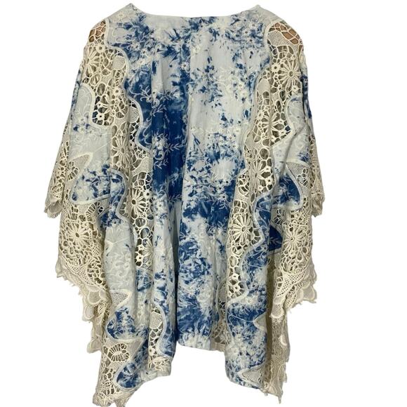 Mind Set XCVI Embroidered Crochet Tunic Top Women’s Size S/M Beach Resort Boho - Picture 2 of 8